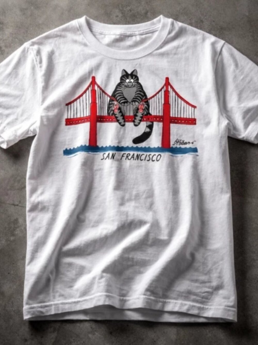 Kliban Cat San Francisco T-Shirt White